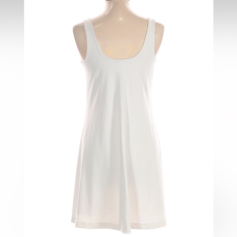 Old Navy Women's White Mini Dress built in shorts scoop back NWOT power soft - Picture 2 of 9